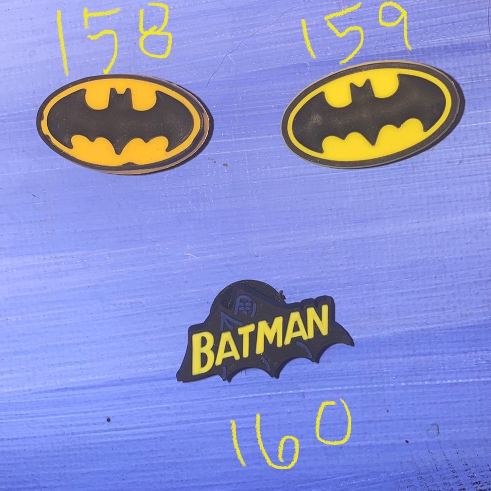 Batman symbol croc charms